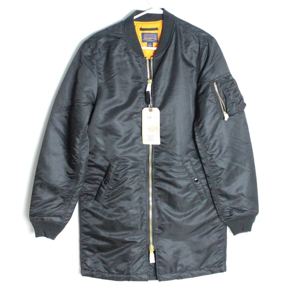 Alpha Industries Ma-1 Long Bomber Coat Small - Picture 1 of 8